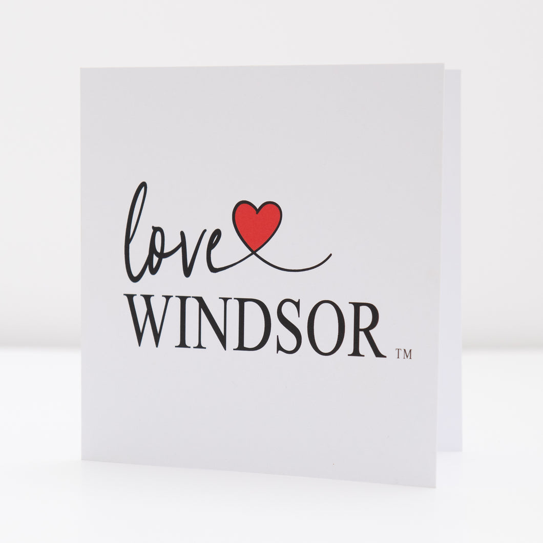 Love Windsor Card - Red Heart by Gill Heppell