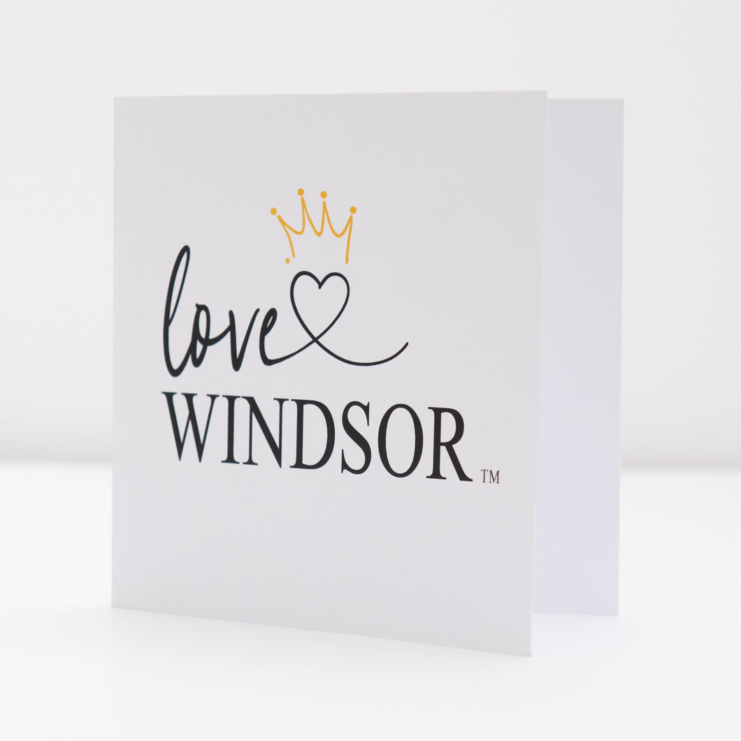 Love Windsor Card - Crown by Gill Heppell