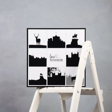 Load image into Gallery viewer, Gill Heppell - Love Windsor Square Block Silhouettes
