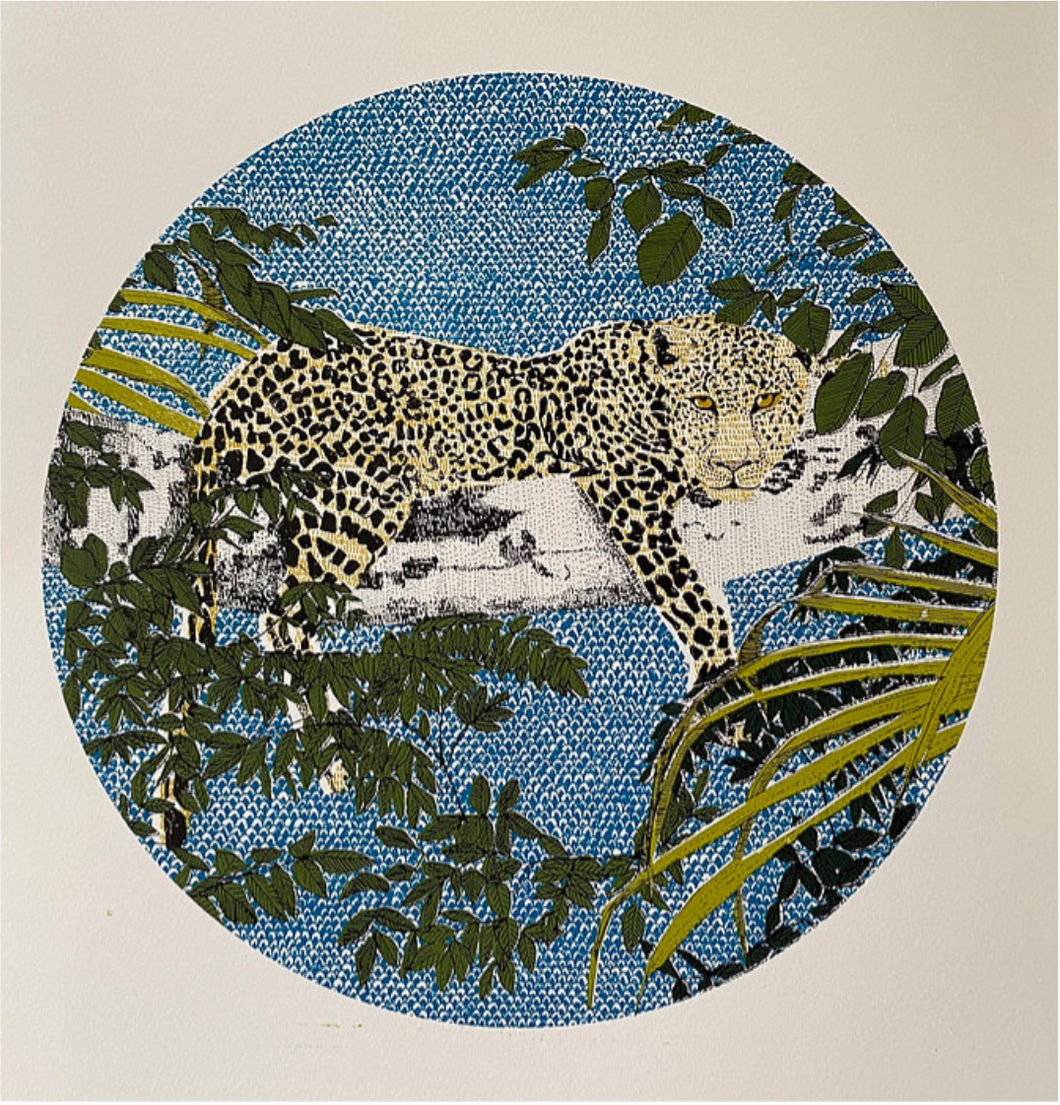 Clare Halifax - Lounging Leopard